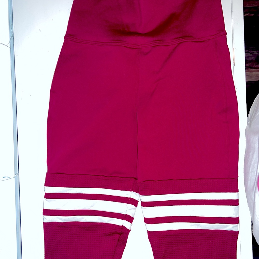 Burgundy Bombshell Sportswear (S) Leggings
